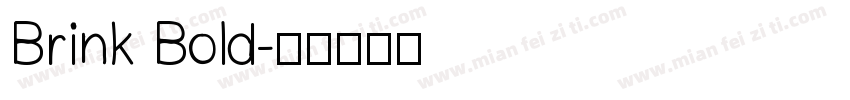 Brink Bold字体转换